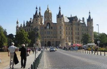 Ansicht des Schlosses Schwerin
